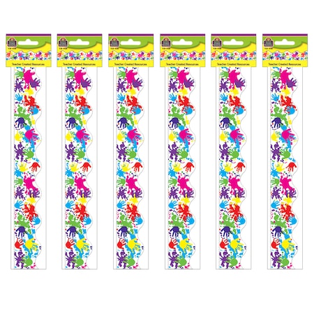 Teacher Created Resources Helping Hands Border Trim, 35 Feet/Pack, PK6 TCR4138